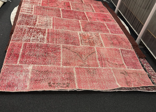 Patchwork red